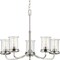 Progress Lighting Winslett Collection Brushed Nickel Five-Light Chandelier P400206-009 - alternate 1